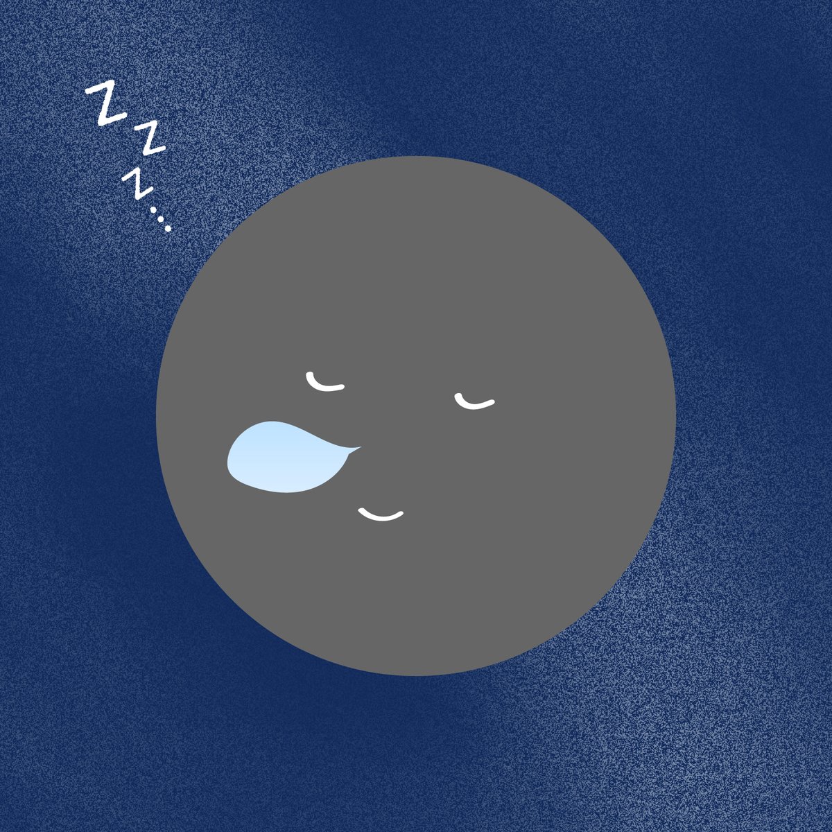 543life's tweet image. 今日は「新月（しんげつ）」です。

月を見ることはできませんが、その代わりに、夜空には星々が明るく輝きます.。.:*・゜
お月くんも、すやすやとおやすみモードです。

▼「月の呼び名」
543life.com/content/moonna…