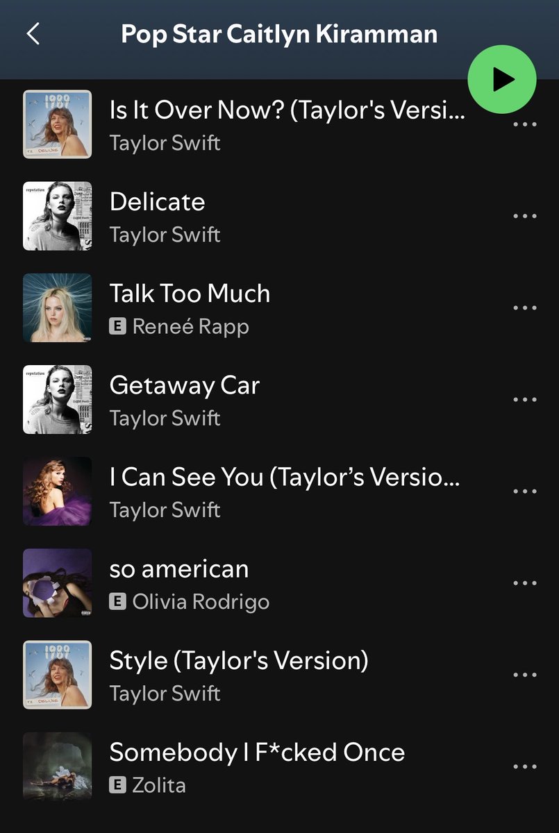 It’s still sunday here so I can post Caitlyn’s setlist for #FamousCaitlynWeek! I can see her doing other genres, but Pop Star Caitlyn has me in a chokehold.