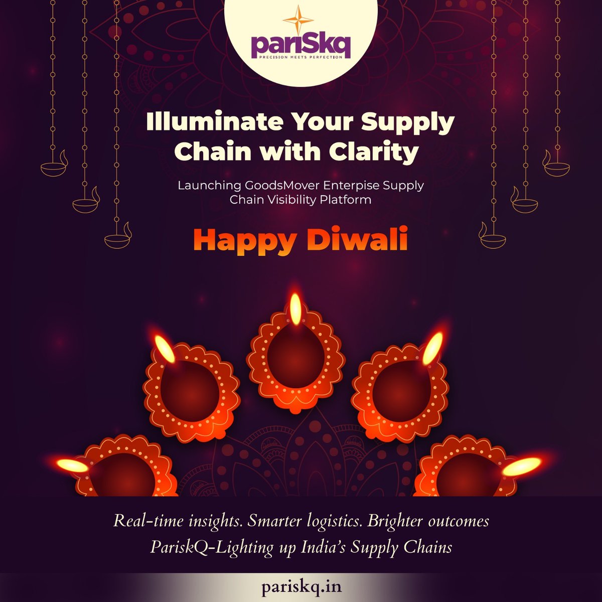 pariskqiot's tweet image. This Diwali, we’re lighting the path to smarter logistics.
 We’re thrilled to announce the launch of our GoodsMover Supply Chain Visibility Platform, bringing transparency and intelligence to every movement in your supply chain.