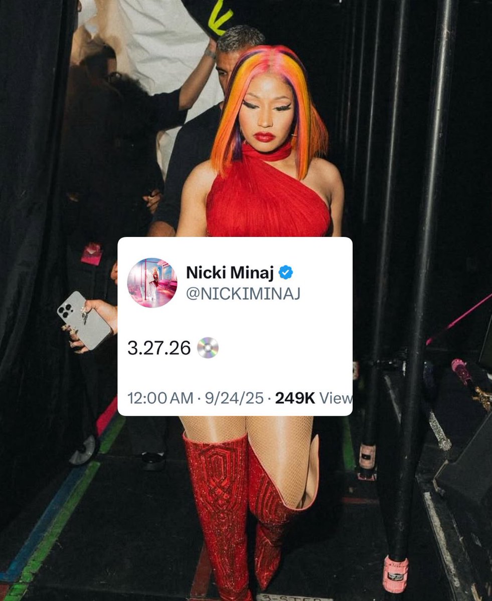 3.27.26 💿 <a href="/NICKIMINAJ/">Nicki Minaj</a>