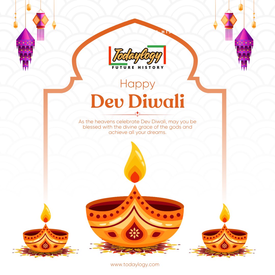 todaylogy's tweet photo. 🪔 Diwali — when the skies glow with celestial blessings.

✨ From Todaylogy – Future History, wishing you divine energy and fulfilled dreams.

🌐 https://t.co/6vHkHEMk6K

#DevDiwali #Todaylogy #FestivalOfLights #DivineDiwali https://t.co/JG0KBN4uv8