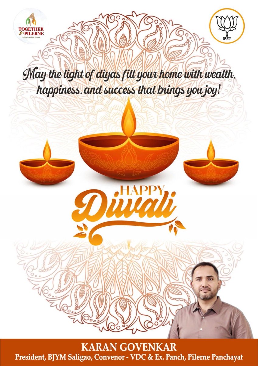 karangovenkar's tweet photo. Wishing everyone a Diwali filled with light, laughter, and endless happiness! 🪔✨ https://t.co/Mxo40fPBBm