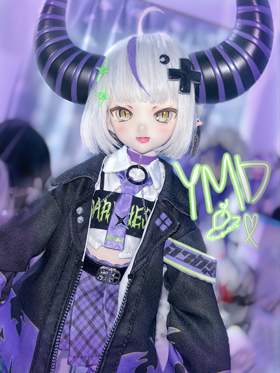 Shizukoyokai's tweet photo. うちのラプ様！💜🛸💜🛸
#laplus_great 
#MDDはいいぞ https://t.co/nKXyI6G3FM