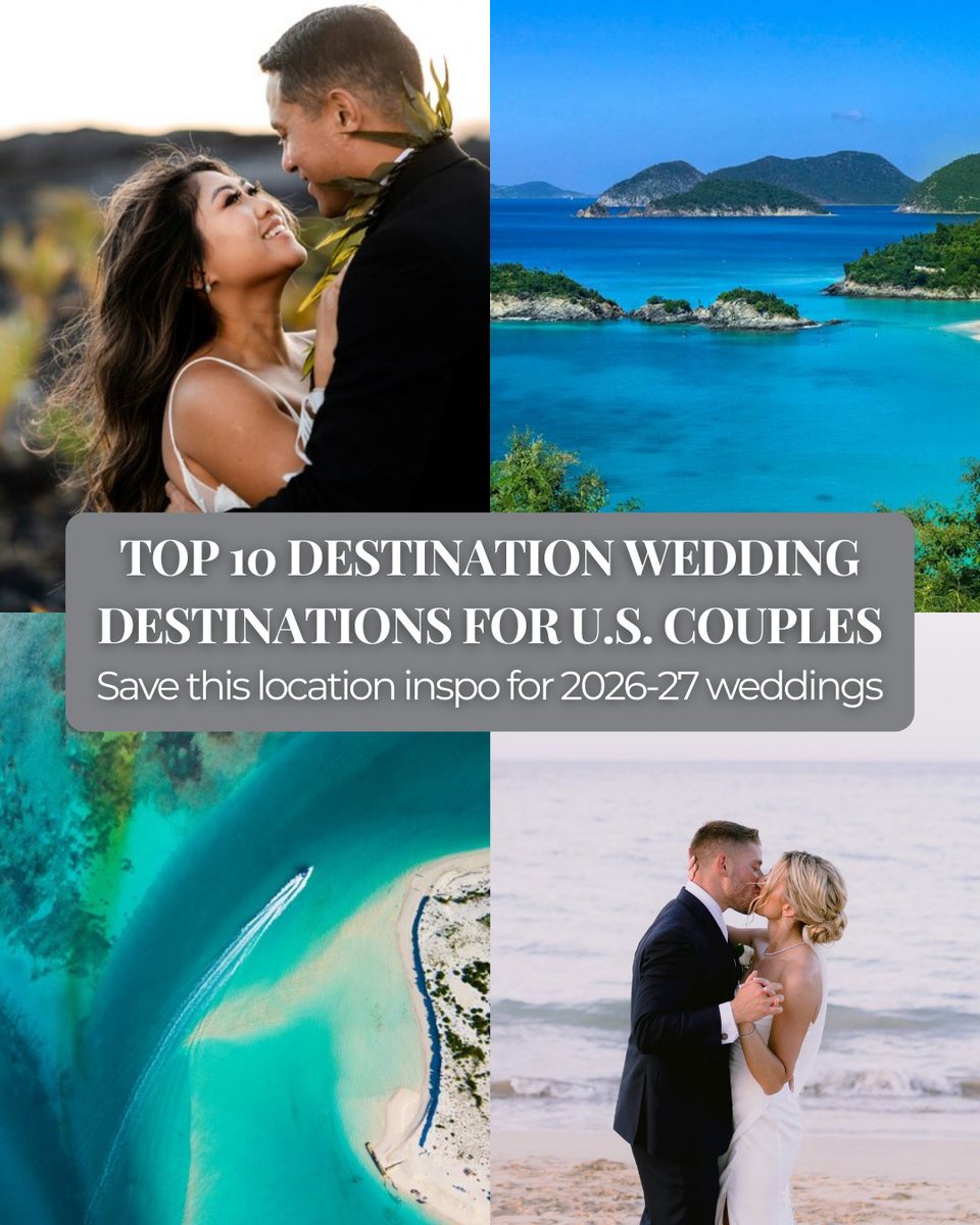 💍 2026/2027 U.S. Couples: Stop scrolling, start booking! 🌴✈️ The 10 Best  Destination Wedding Destinations that mix dream inspo with real-world  budget \u0026 logistics. Which will you choose? Compare locations \u0026 costs: [, image size:960x1200