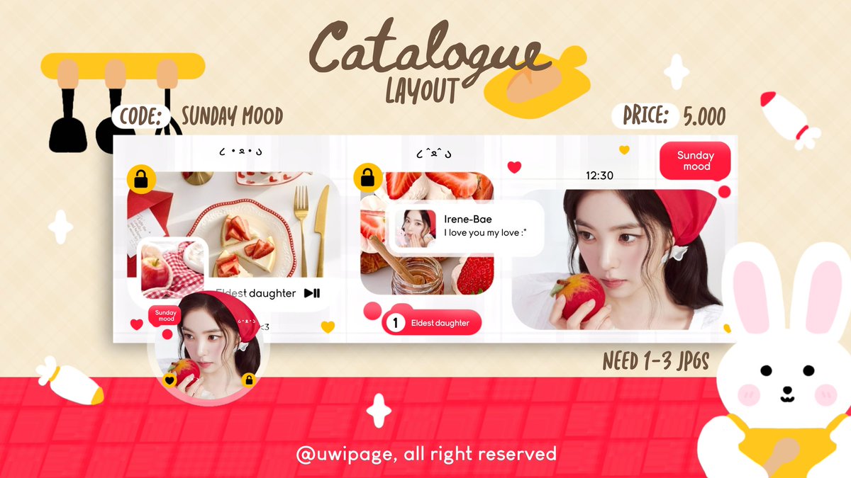 layoutuwi's tweet image. ❤️ : help repost? thanks a bunch!

halo ꒰ᐢ⸝⸝⸝ᐢ꒱⸒⸒ aku open titip (optip) katalog baruku "sunday mood" dengan harga spesial 5.000 saja!! Yg mau titip boleh langsung drop foto beserta formnya di bawah. Happy shopping🛍️🛒🫶 (tnc di ALT)

#zonauang