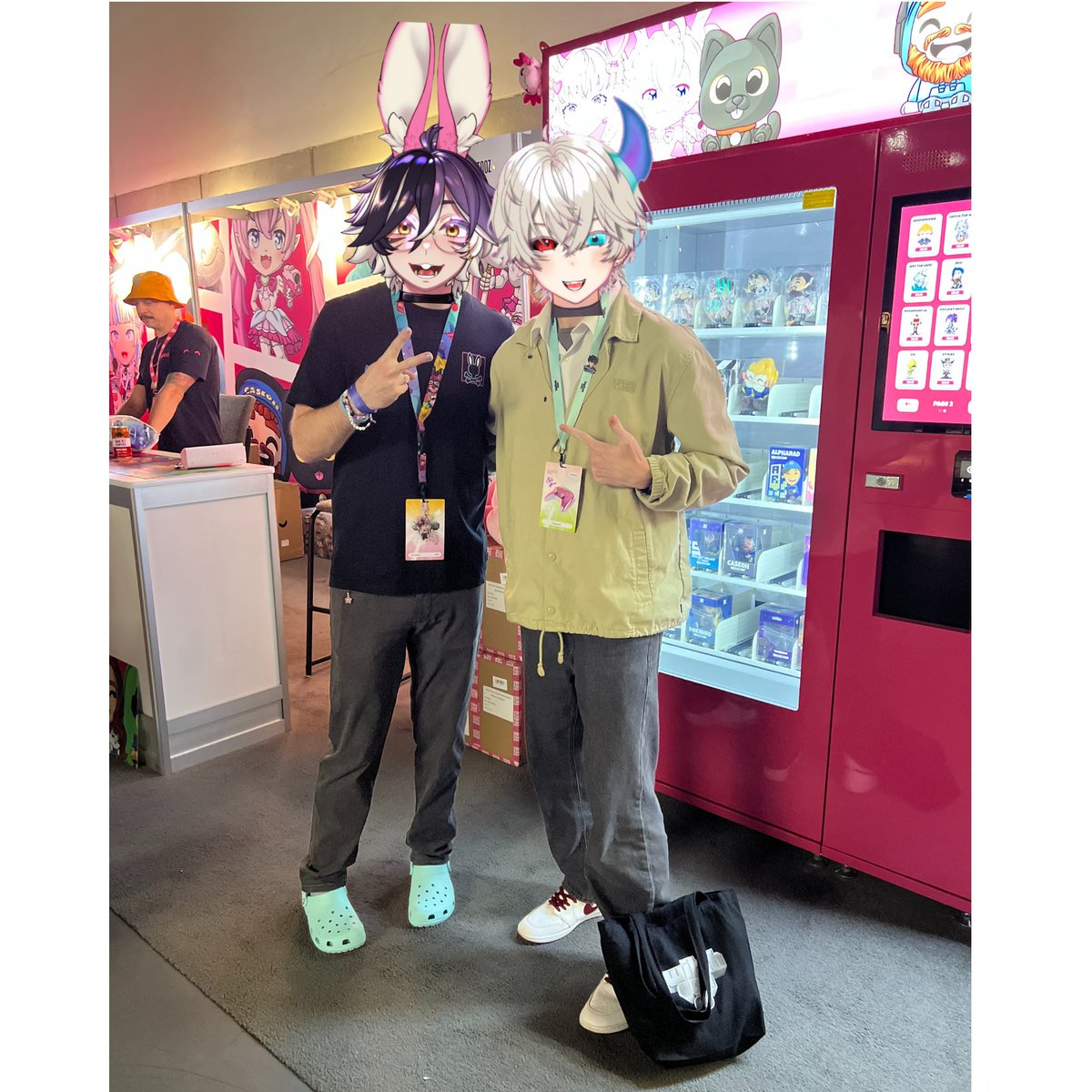 Haska_0715's tweet photo. Thank you so freaking much @ShiaBun and @ironmouse for being so nice and making my day that much better. I had an absolutely amazing time at #twitchcon2025  and It was by far the best day of my life. My hope/goal is to attend as a Partner next year for more fun... I'll work hard! https://t.co/FXA6QCXxma