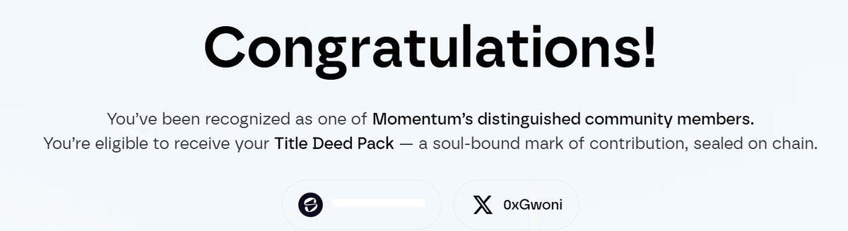 0xGwoni's tweet image. [ @MMTFinance , @buidlpad ]

Momentum Deed NFT Nominate 3자리 Raffle ;)
DEED NFT 3자리를 추첨으로 뽑아 드릴 예정입니다.

곧 Buidlpad Sale도 가까운 시일인데다,
TGE도 매우 가까운 시일인지라 
DEED 하나 챙겨두시는것도 좋을거 같아요.

제 트위터가 그리 규모가 큰 편이 아니라서,…