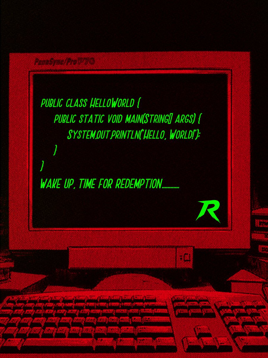 redemptionpump's tweet photo. The code has been written. 

Now comes the redemption. https://t.co/YXBKUp8JjX
