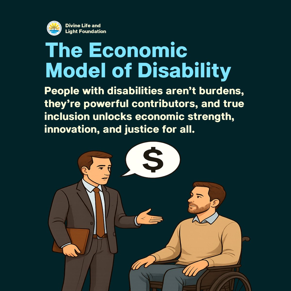 dllfglobal's tweet photo. The Economic Model of Disability challenges outdated views by recognizing that people with disabilities are valuable contributors to society. When we remove barriers and create inclusive opportunities, we unlock innovation, economic growth, and fairness for everyone. https://t.co/H2UJgwncrV