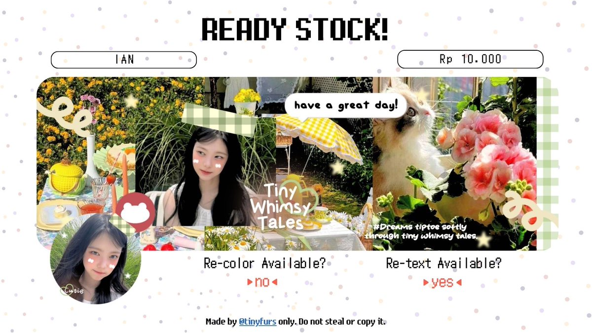 Help reposttt! Thank you 🩷

Aku ada layout ready ian update terbaru weverse :3 prici tertera di gambar yaa dan dapet ava png only. Ayok jajan #zonauang