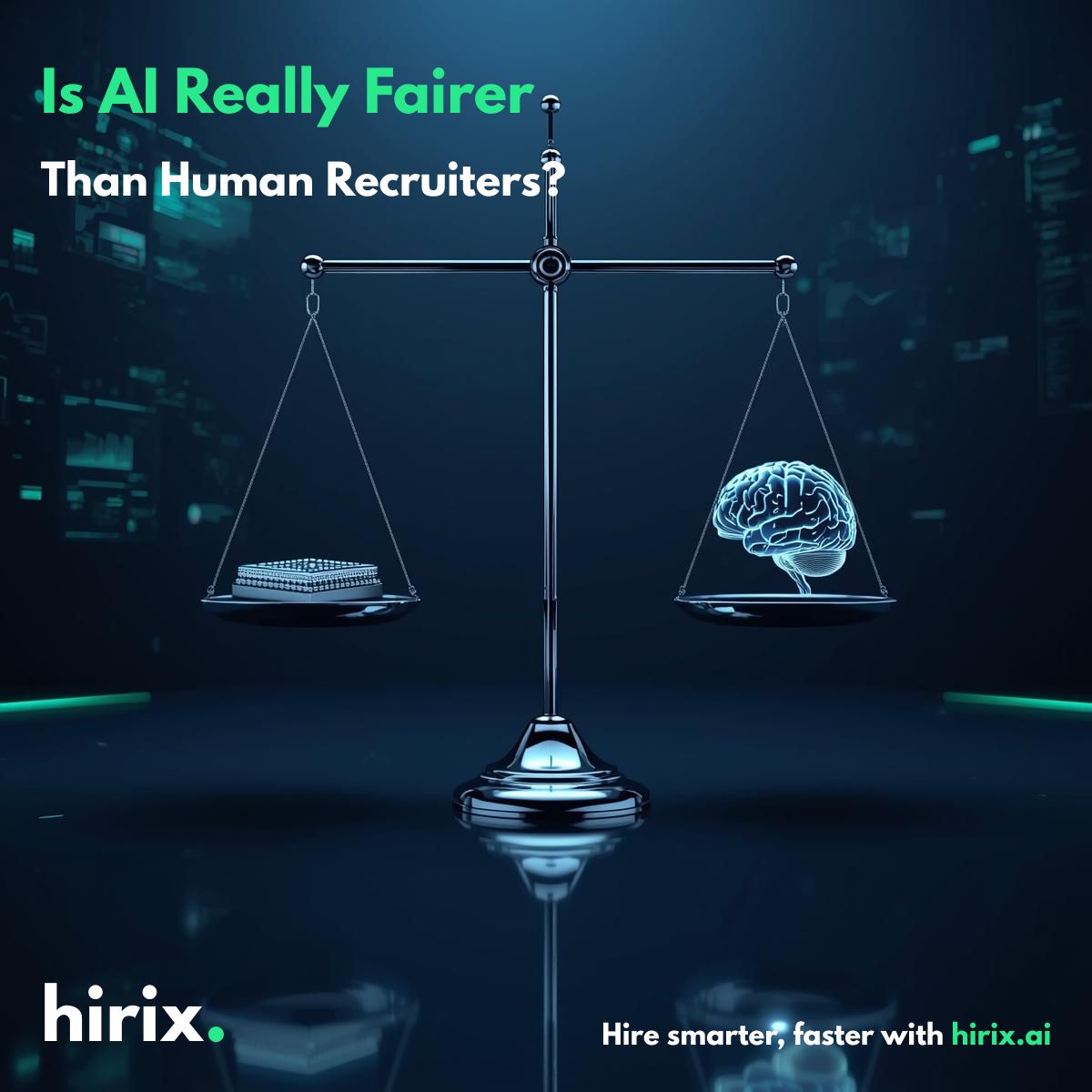 tryhirix's tweet photo. Is AI fairer than humans in hiring? 

🤔 Let’s talk about bias. https://t.co/3Z3PP4G2Gr