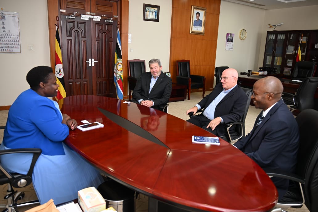 kapatuniversity's tweet photo. Karamoja Peace and Technology University (KAPATU) Project Council Chairperson, @TSeverinoAdv, led a team of Israeli investors, including Mr. Zeev Shiff and Mr. Yaron Carmi, CEO of Impala Technologies Ltd, to meet H.E. @jessica_alupo, the Vice President of Uganda, at her office. https://t.co/2lcaL4X3bp