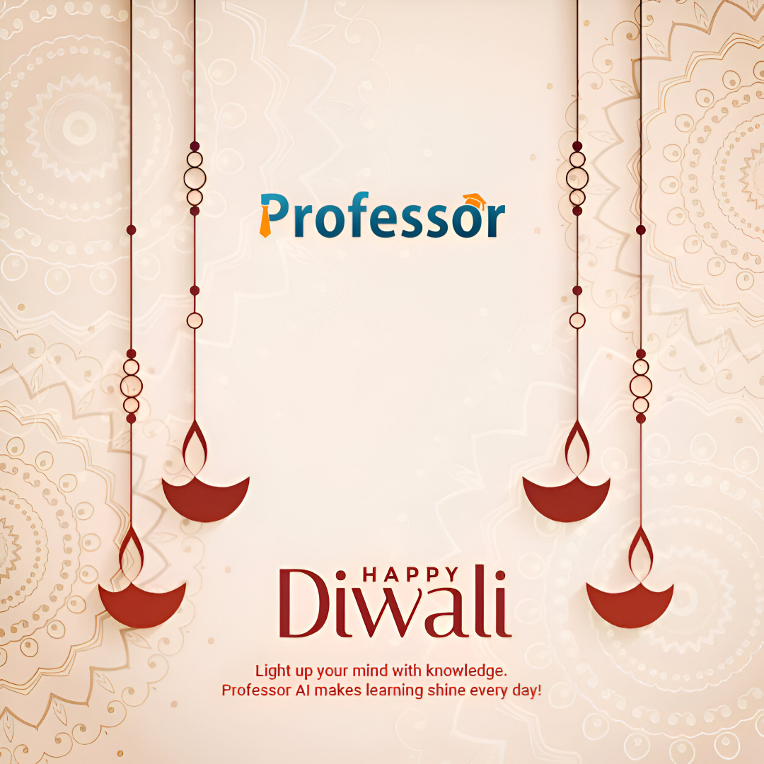 mrprofessorai's tweet image. Happy Diwali! ✨
May the light of knowledge shine brighter than ever. 💡
With Professor AI, learning becomes your brightest spark this festive season! 🎇📚
#HappyDiwali #FestivalOfLights #ProfessorAI #CelebrateKnowledge #AI #EdTech