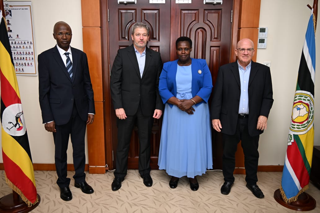kapatuniversity's tweet photo. Karamoja Peace and Technology University (KAPATU) Project Council Chairperson, @TSeverinoAdv, led a team of Israeli investors, including Mr. Zeev Shiff and Mr. Yaron Carmi, CEO of Impala Technologies Ltd, to meet H.E. @jessica_alupo, the Vice President of Uganda, at her office. https://t.co/2lcaL4X3bp