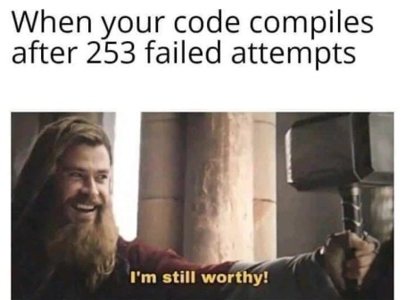 GenesisLabs_1's tweet image. #gamedevmemes #coding #viral #meme #programmer #unitydev #unrealdev #GodotEngine 
I'm still worthy 🥹