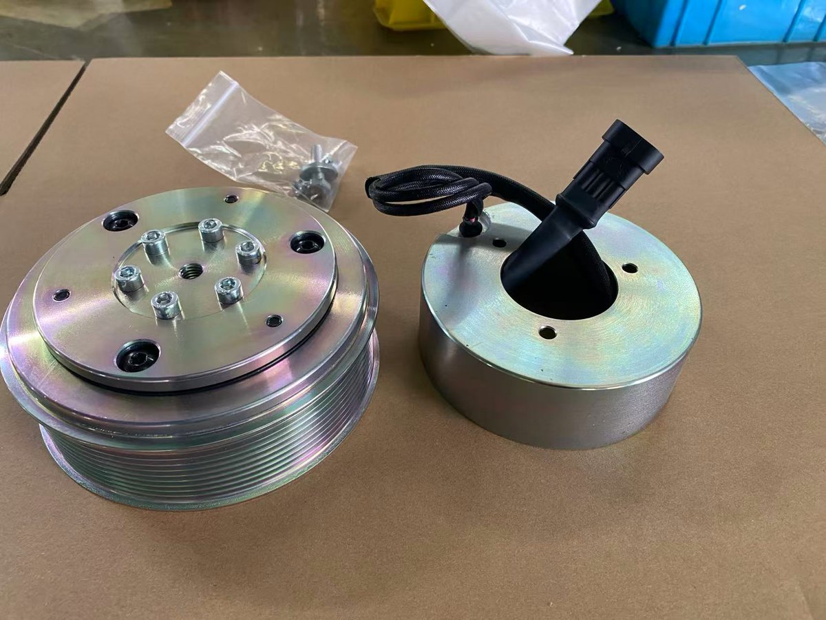 Auto AC Magnetic Clutch for Valeo TM31 compressors. JJQY Auto AC Magnetic Clutches Manufacturing since 2002. Sean/+86 18770921185 / sean@qiyuanautoparts.com   qiyuanautoparts.com
