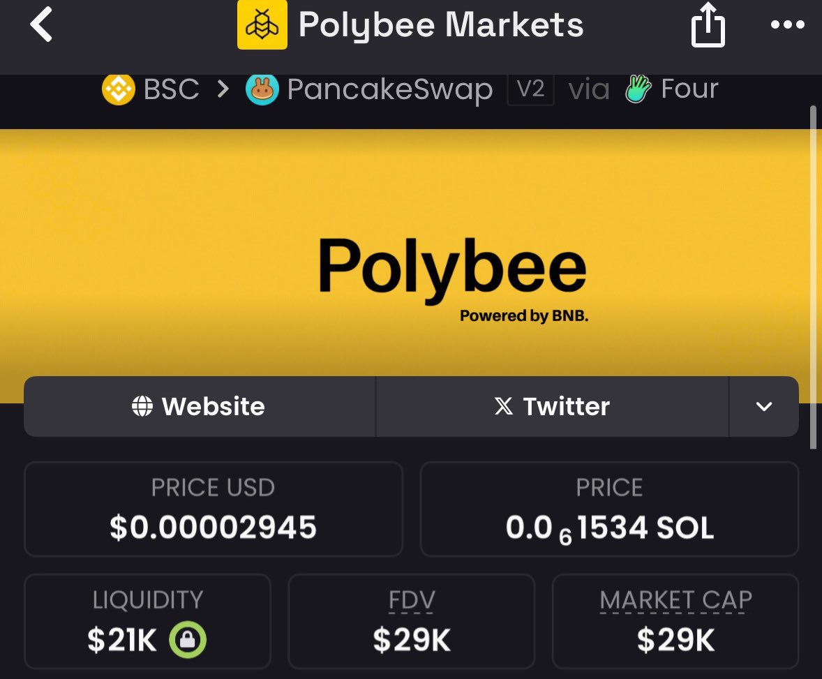 zac_441's tweet photo. Just found #Polybee on bonk now sitting $29K marketcap before bonding & dex paid.
is a monster!!🤯 https://t.co/mt7tSNXPTG