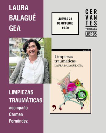 CervantesyCia's tweet photo. Amantes de la ficción criminal, pronto nos vemos, solo tenéis que elegir cuándo.
📕 Martes 21 - 19hs: ‘La capitana’, con Susana Martín Gijón.
📘Jueves 23 - 19hs: ‘Limpiezas traumáticas’, con Laura Balagué Gea.
📗 Sábado 25 - 12:30hs: vermú noir con Juan Carlos Galindo. https://t.co/o4Cqx1t03G