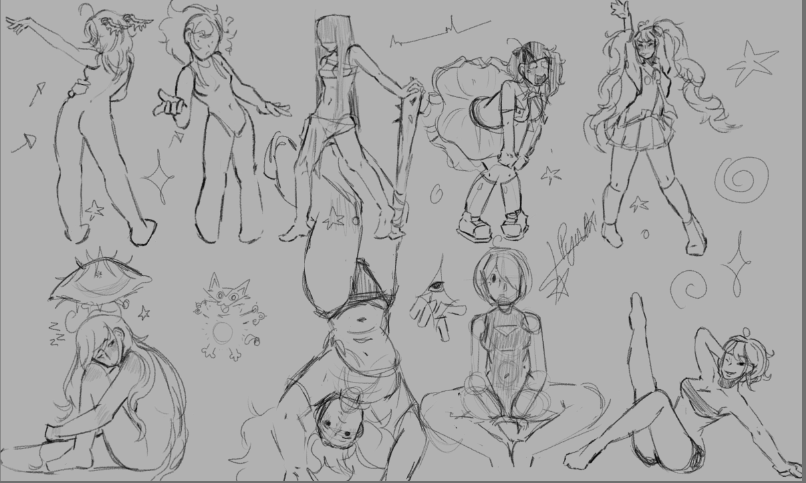 Lpyukii_'s tweet photo. some drawings :P https://t.co/d7NQguRhHa