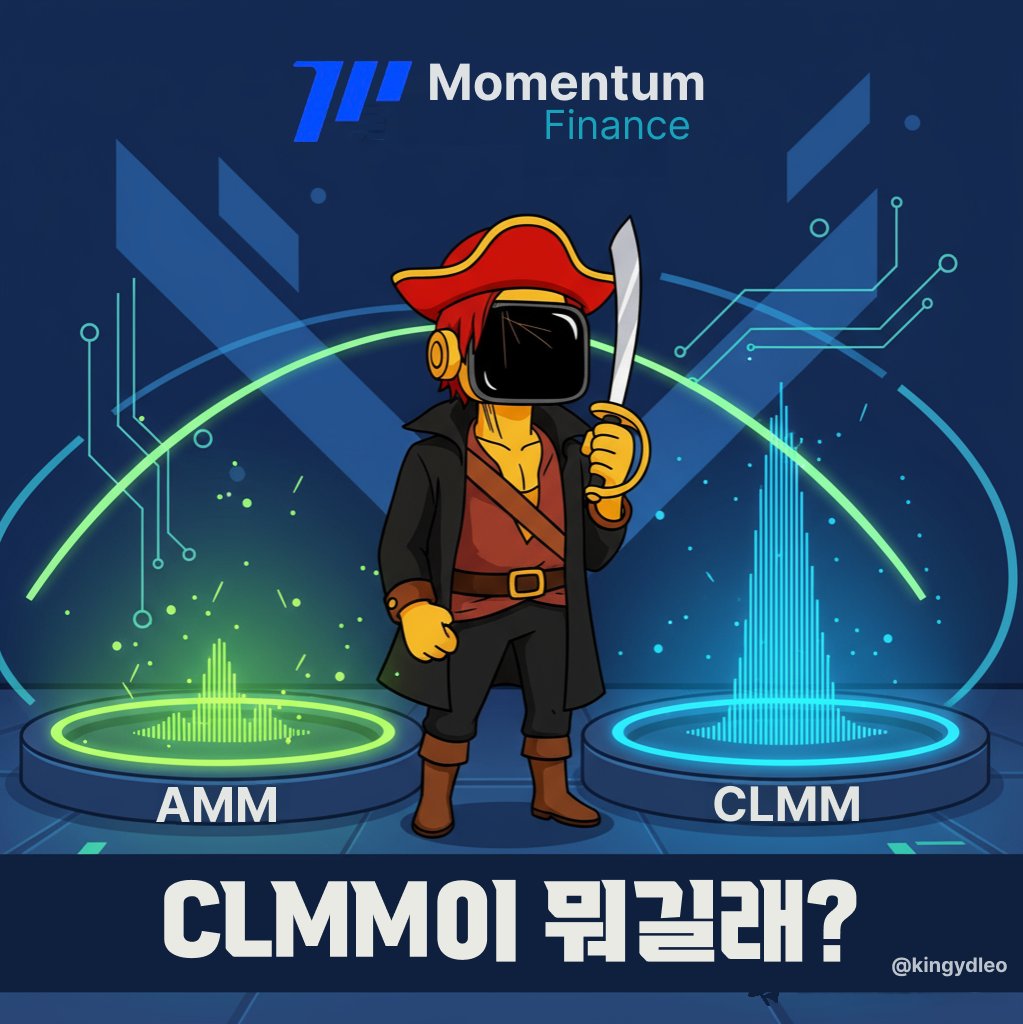 kingydleo's tweet photo. Momentum, 이름만 들어봤다면 여기서 시작 — Ep.3
하위 !🏴‍☠️모멘텀 UGC 원피스 크루, 샹크스 Starter
@kingydleo

세번 째 엪소드
[📌 “CLMM이 뭔지, Uniswap V3랑 뭐가 다른가?”]
@MMTFinance / @buidlpad
.
.
.
뿌시러 가기👇👇