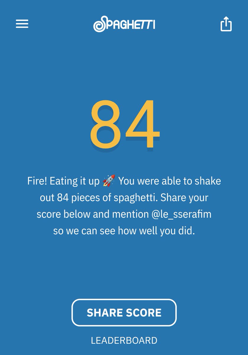 Bangtan7_Stream's tweet image. this is so much fun 😭, I'm gonna try to take #1 on that leaderboard 😁
#spaghettigame ⭐⭐⭐⭐⭐ 🍝 84 noodles
Fire! Eating it up 🚀
spaghettigame.com