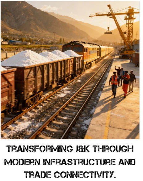 Aarti1608624142's tweet image. The first industrial salt consignment reaches Kashmir by rail speeding raw materials, empowering industries like tanning and soaps and driving regional prosperity. #BadaltaKashmir #LogisticsRevolution #ViksitBharat