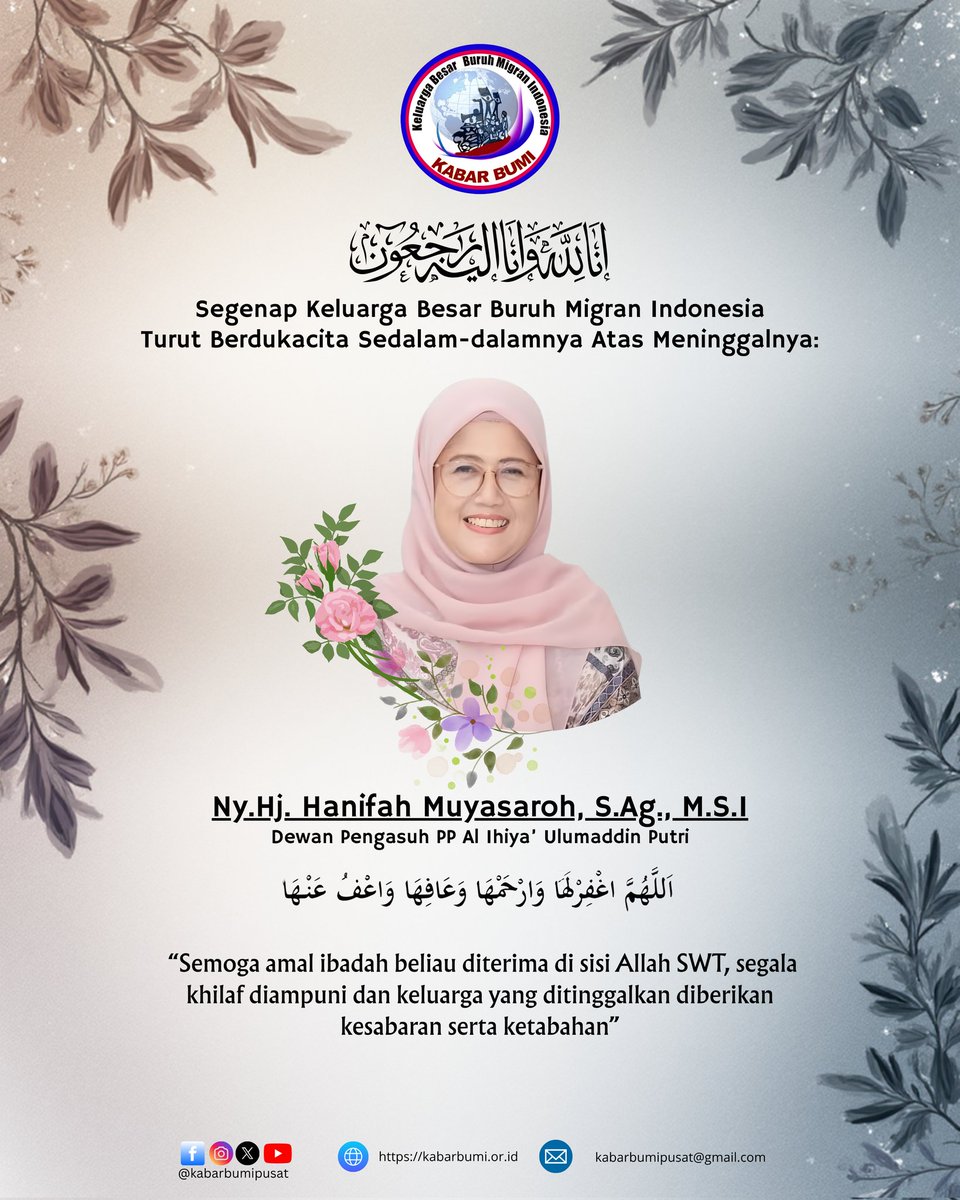 Terimakasih telah mendedikasikan hidup untuk memperjuangkan hak dan martabat pekerja migran. Kebaikan dan semangatmu akan terus hidup dalam perjuangan kami. Selamat jalan...