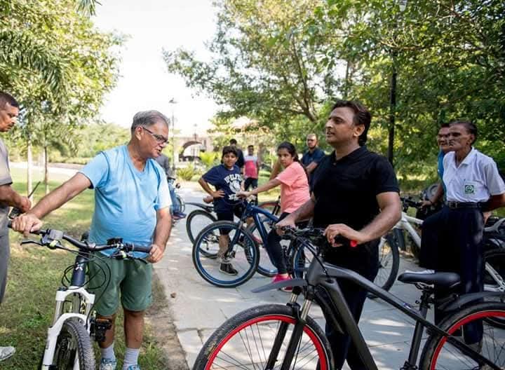 “Nature is not a place to visit, it is home”

Former UP CM Akhilesh Yadav strongly believed in this, and that's why he liked to cycle &amp; take a walk in the parks on almost daily basis. 

That's why he was able to develop Asia's largest park, the Janeshwar Mishra Park, and also