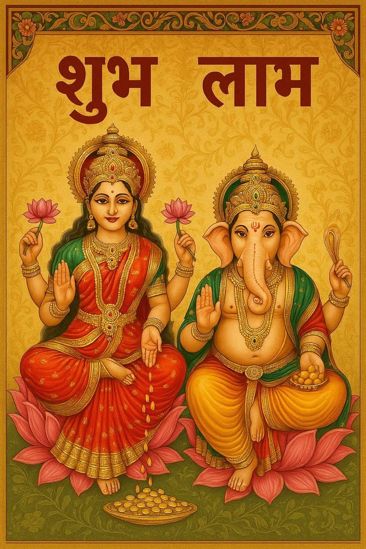 biharigurl's tweet image. “Lord Ganesha symbolizes wisdom and new beginnings,
while Goddess Lakshmi embodies wealth and prosperity.
Together they bring Shubh Laabh auspiciousness and abundance into every home. 🪔💛”