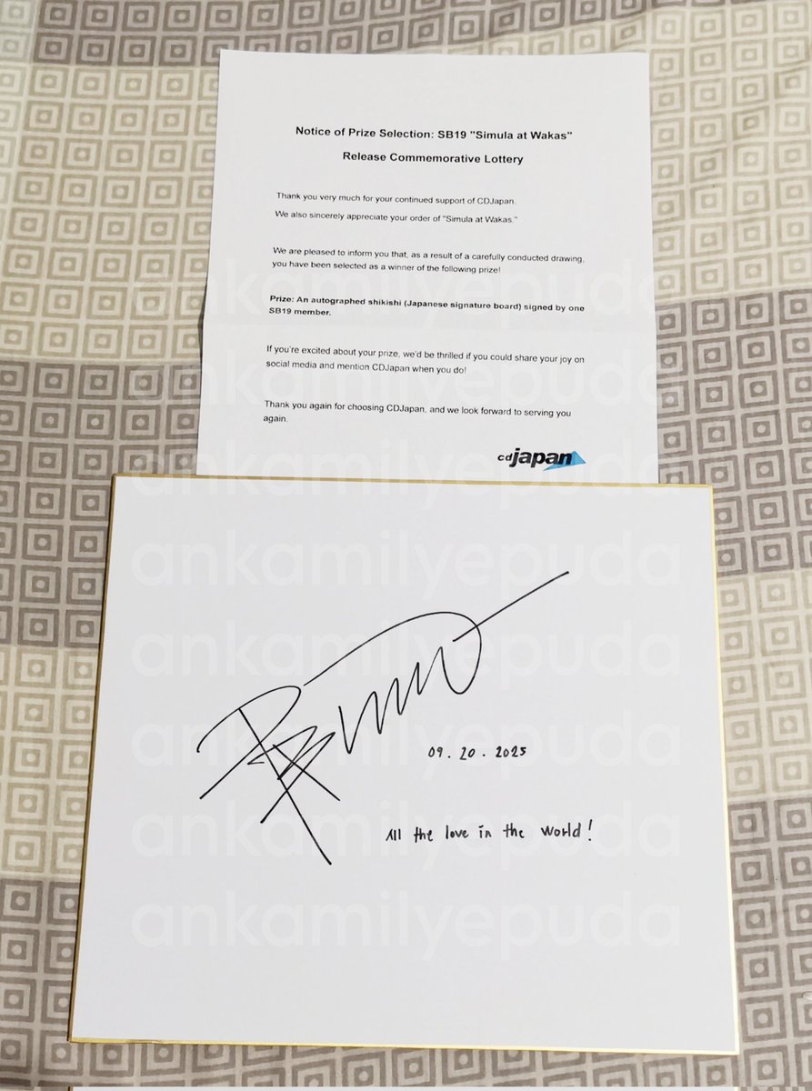 I got my prize na, <a href="/CDJapan/">CDJapan</a> 🤩🤩🤩 
Thank you very much! 😊

Hi, <a href="/imszmc/">PABLO</a>. Sending the same message back at ya. 🥰