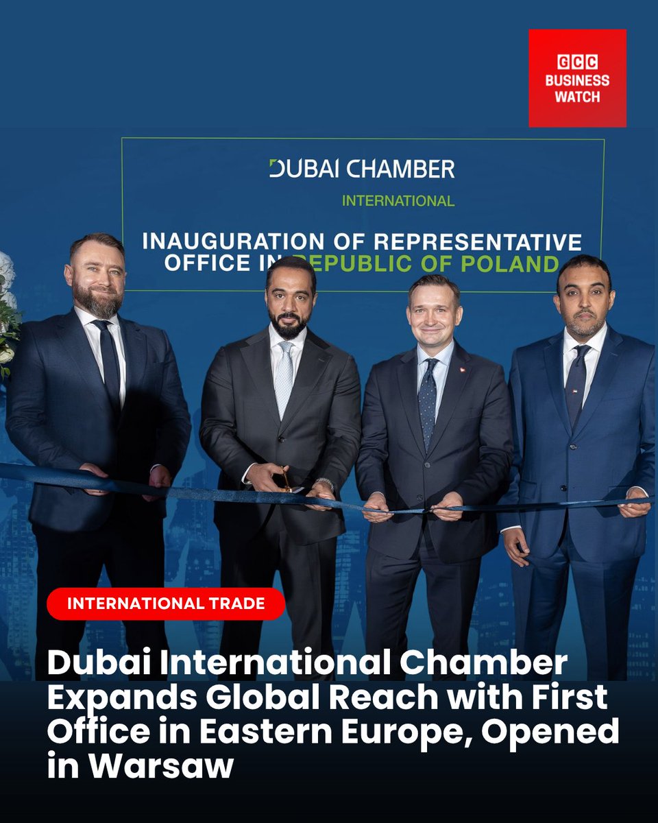 Dubai International Chamber opens its first Eastern European office in Warsaw to strengthen UAE–Poland trade &amp; investment ties under the Dubai Global initiative. #DubaiChambers 
Read the Full Story: lnkd.in/g6xXAFSr