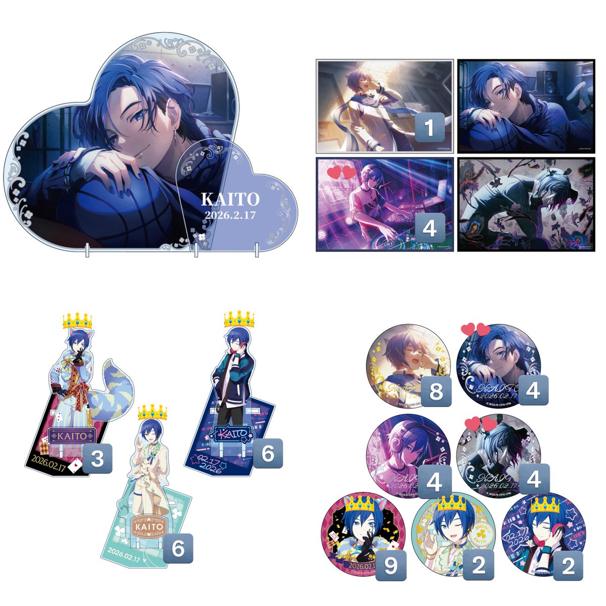 【プロセカ はぴこれ KAITO 交換 譲渡 買取】

譲:アクリル色紙BCD アクリルスタンドBC 缶バッジABCDE
求:アクリルパネル&gt;&gt;&gt;定価＋送料

▶A賞アクリルパネルとの交換は比率違い可能(お品物により要相談、1:2〜5程想定)
▶譲渡は半額先払い必須、💕は👑より同数お迎えください
↓