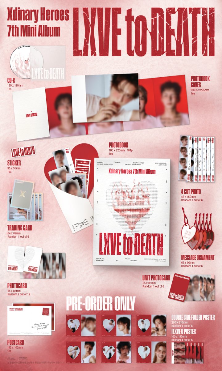 Xdinary Heroes(엑스디너리 히어로즈) 7th Mini Album <LXVE to DEATH