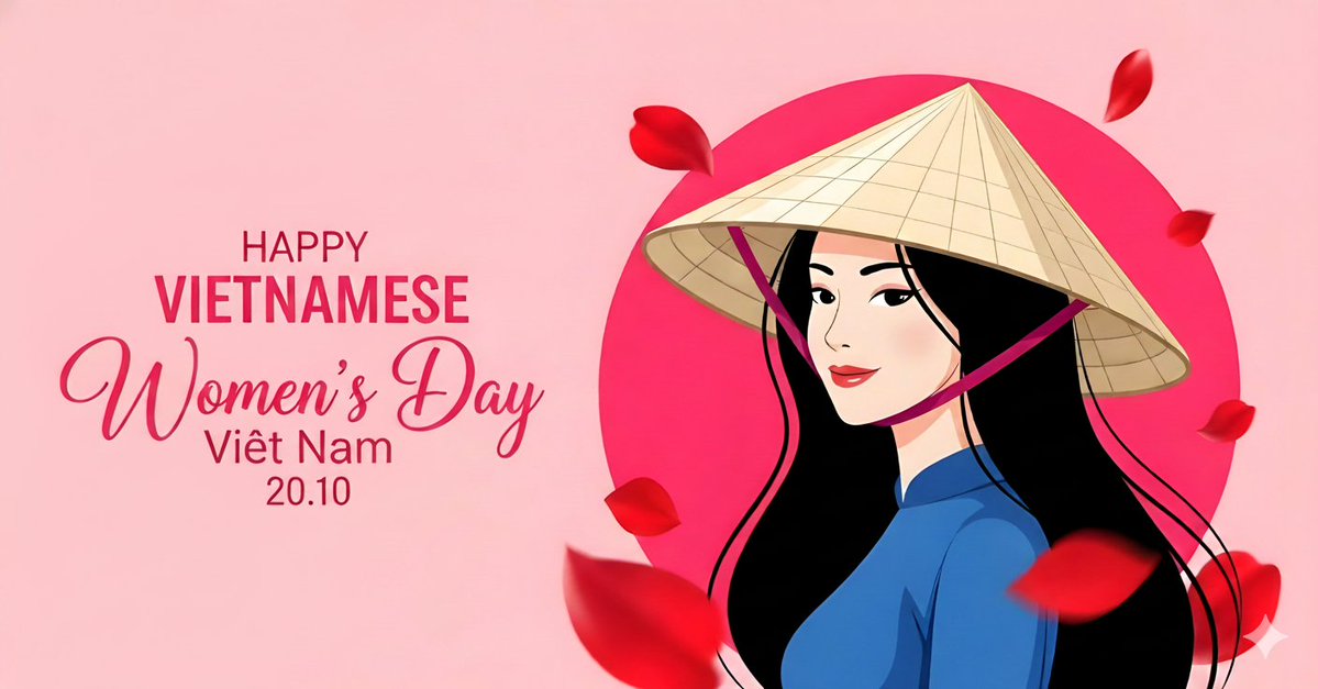 Happy Vietnamese Women's Day, bless you all the best!!!
Vietnam in my heart 🇻🇳

#Vietnam #WomenVietnam