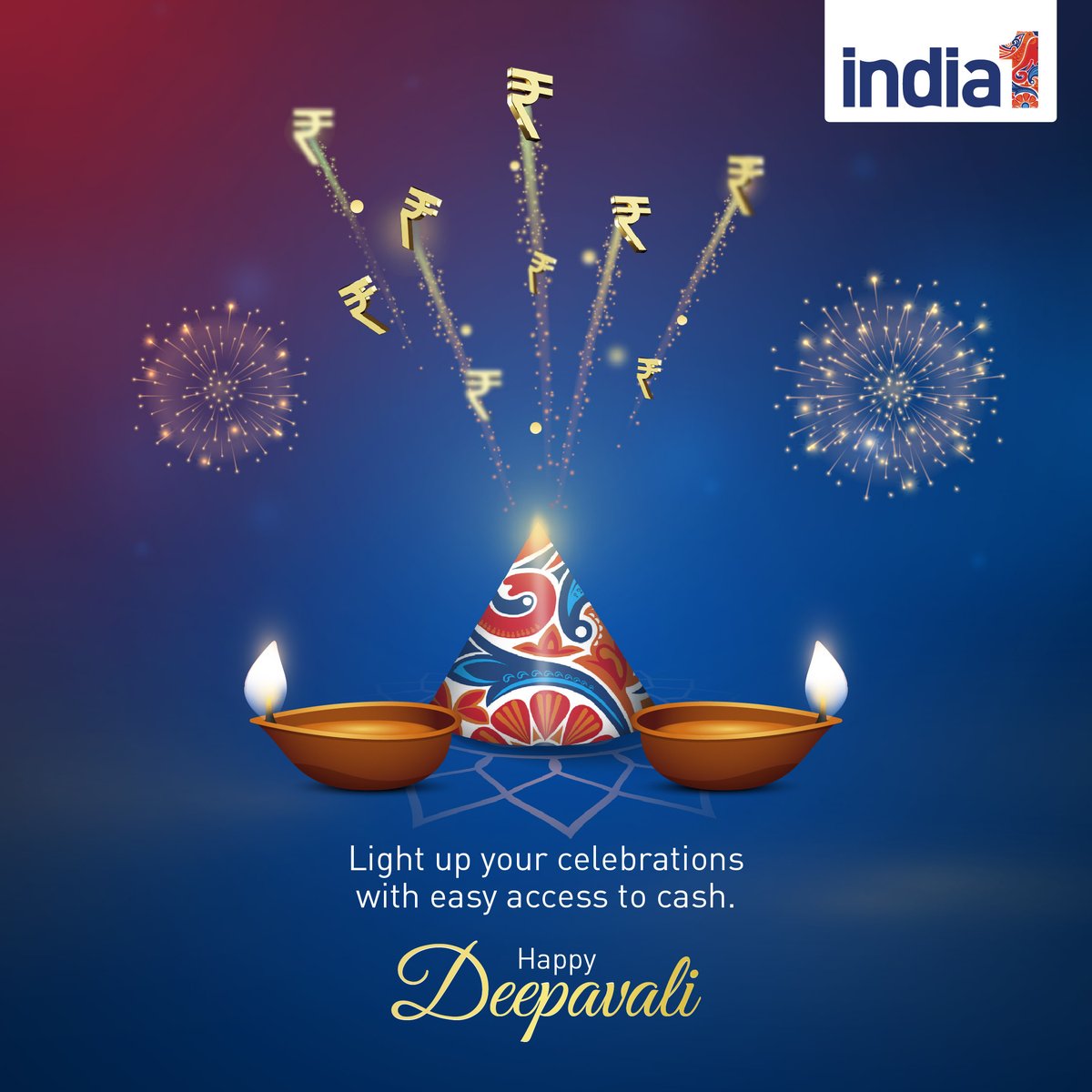 India1payments's tweet photo. ✨ Wishing you a Deepavali filled with light, laughter, and prosperity. May this festival brighten every corner of your life! 💫 #HappyDiwali #ShubhDeepavali #FestivalOfLights #victoryofgood #India1 #India1ATM https://t.co/O6NvTByBvJ