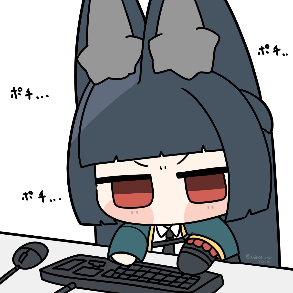 shinonomenashi's tweet image. 雅さんタイピング苦手そう