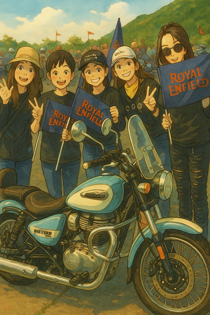 ふとOne Rideの思い出にひたり‥😌✨

#ロイヤルエンフィールド #ジブリ風