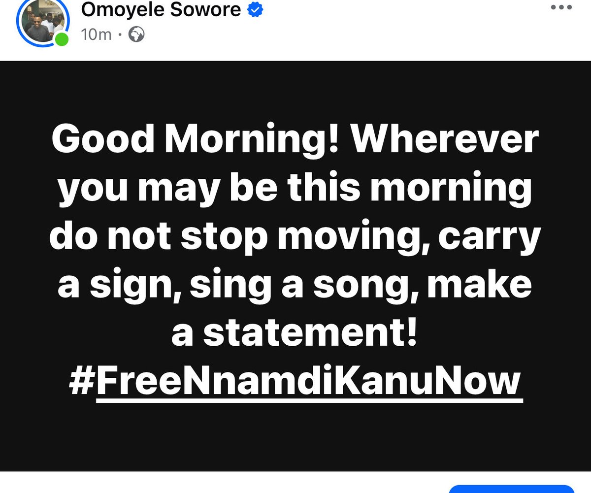 YeleSowore's tweet image. 