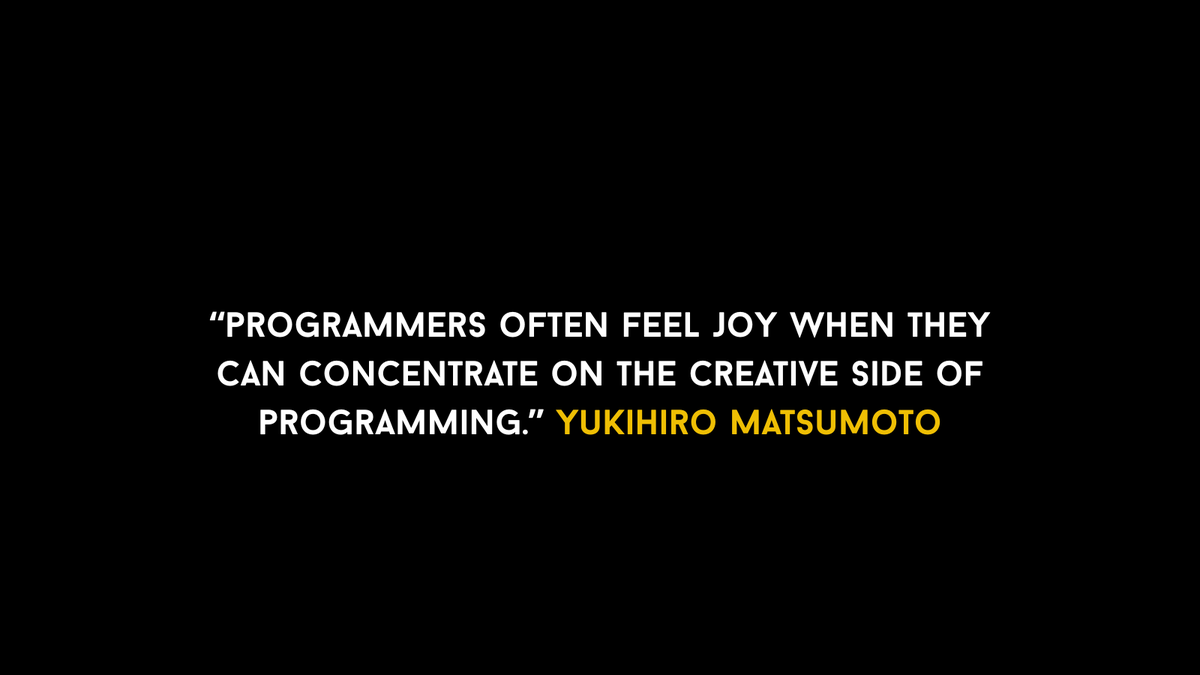 shokunin_dev's tweet image. #SharedQualities #Matz #CodingIsArt