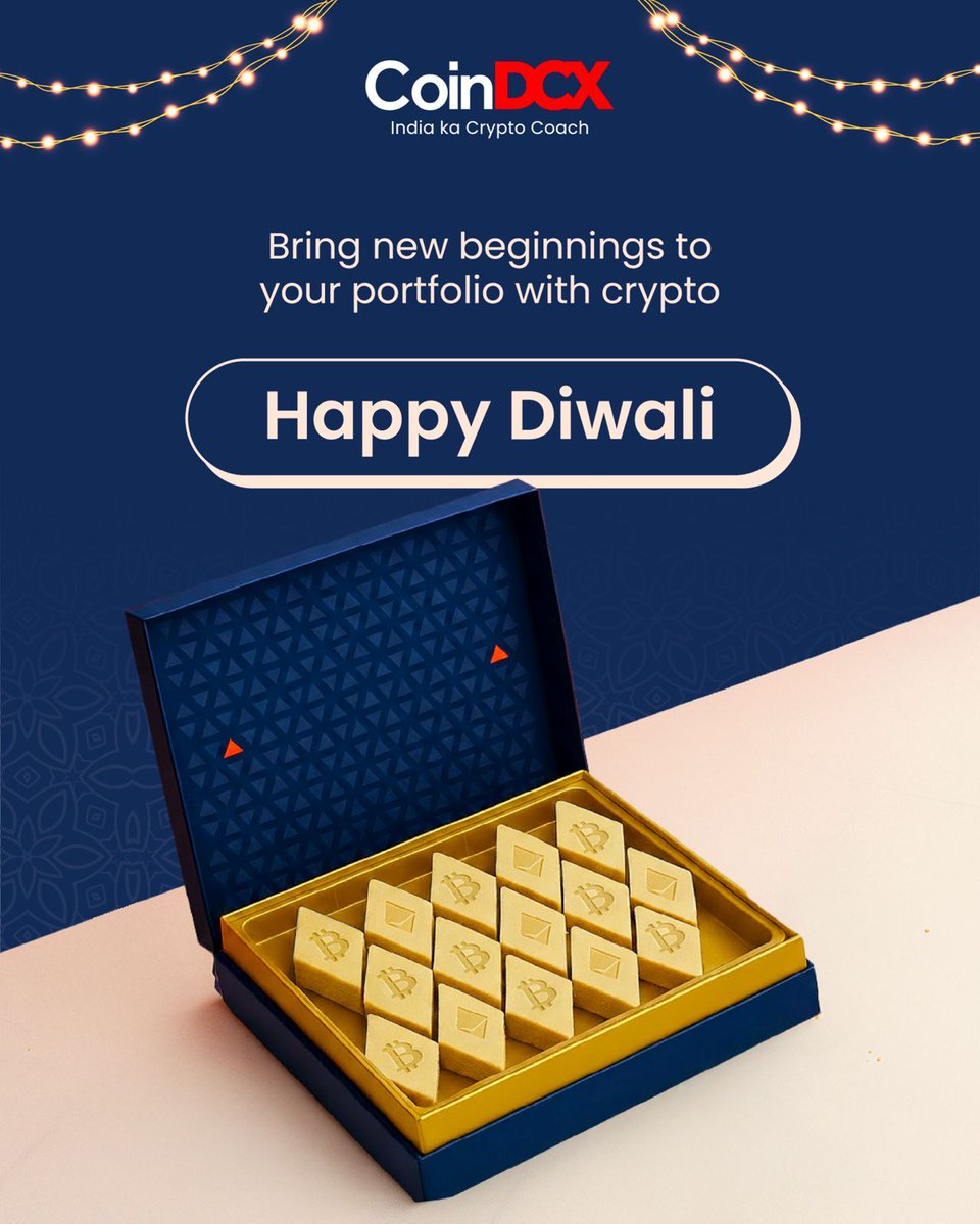 CoinDCX's tweet image. Diversification isn’t just smart, it’s essential. A balanced mix of assets can help strengthen your portfolio for the long run. Happy Diwali, Happy Diversifying 🪔

#StartNewWithCrypto #HappyDiwali #CoinDCX