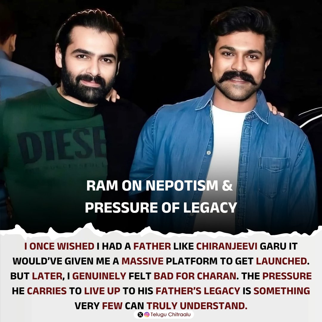 Ram on Nepotism &amp; Pressure Of Legacy.

#RAPO #RamCharan