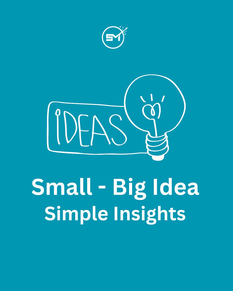 SofttricksM's tweet image. What others can suitable for #ideas?
Small - Big Idea - Simple Insights