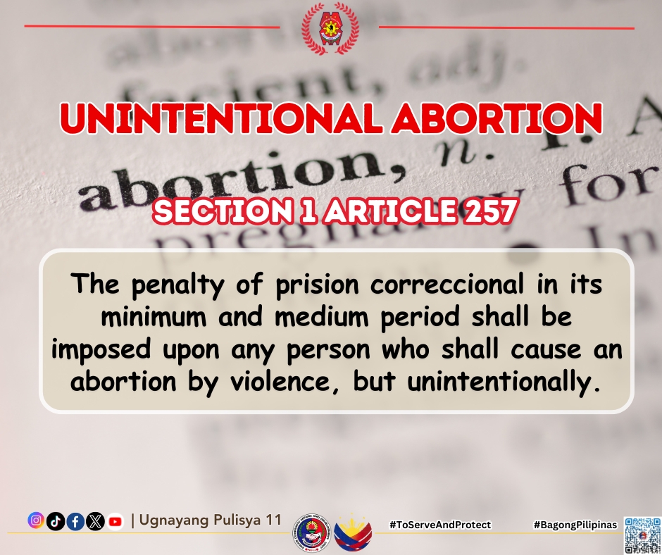 davao_pcadg's tweet photo. 𝐂𝐑𝐈𝐌𝐄 𝐏𝐑𝐄𝐕𝐄𝐍𝐓𝐈𝐎𝐍 𝐓𝐈𝐏𝐒 | UNINTENTIONAL ABORTION

#TeamPRO11
#ToServeandProtect
#BagongPilipinas
#ditosabagongpilipinasgustongpulisligtaska
#UgnayangPulisya11 https://t.co/x5ICw56Agc
