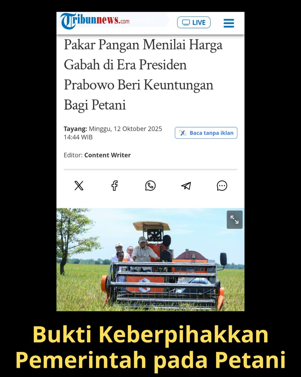 praditavanjava's tweet image. pakar pangan menilai harga gabah di era presiden prabowo beri keuntungan bagi petani ini merupakan bukti keberpihakan pemerintah pada petani,
good job
#SwasembadaPangan