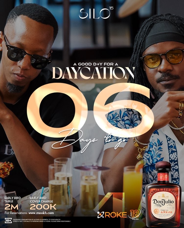 🥂 6 days to the ultimate Daycation☀️🚀

🎟️Early Bird Tickets available;
 Table of 8 - 2M
 Single Pass - 200K

🗓️ Sun.26.OCTOBER.2025

To reserve, click mookh.com/event/silo-day… to reserve.