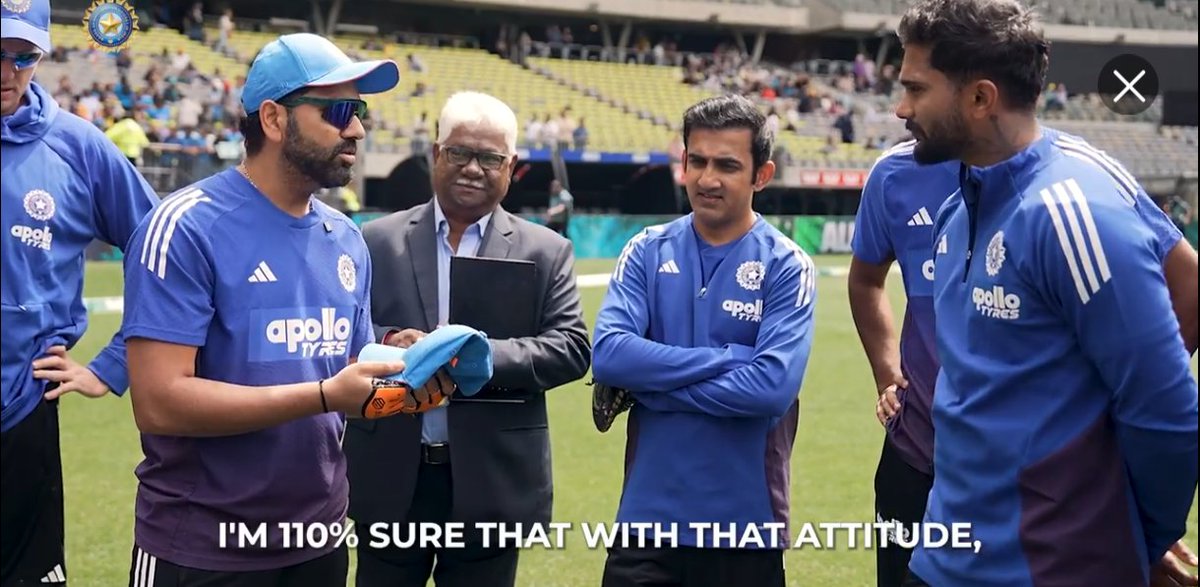 ROHIT SHARMA's SPECIAL SPEECH 🗣️ 

"Cap Number 260, Nitish Reddy, welcome to the club - You had a great start to your career, and its only because of how you want to play the game, and your attitude, I am 110% sure that with that attitude, you are going to a long way in the