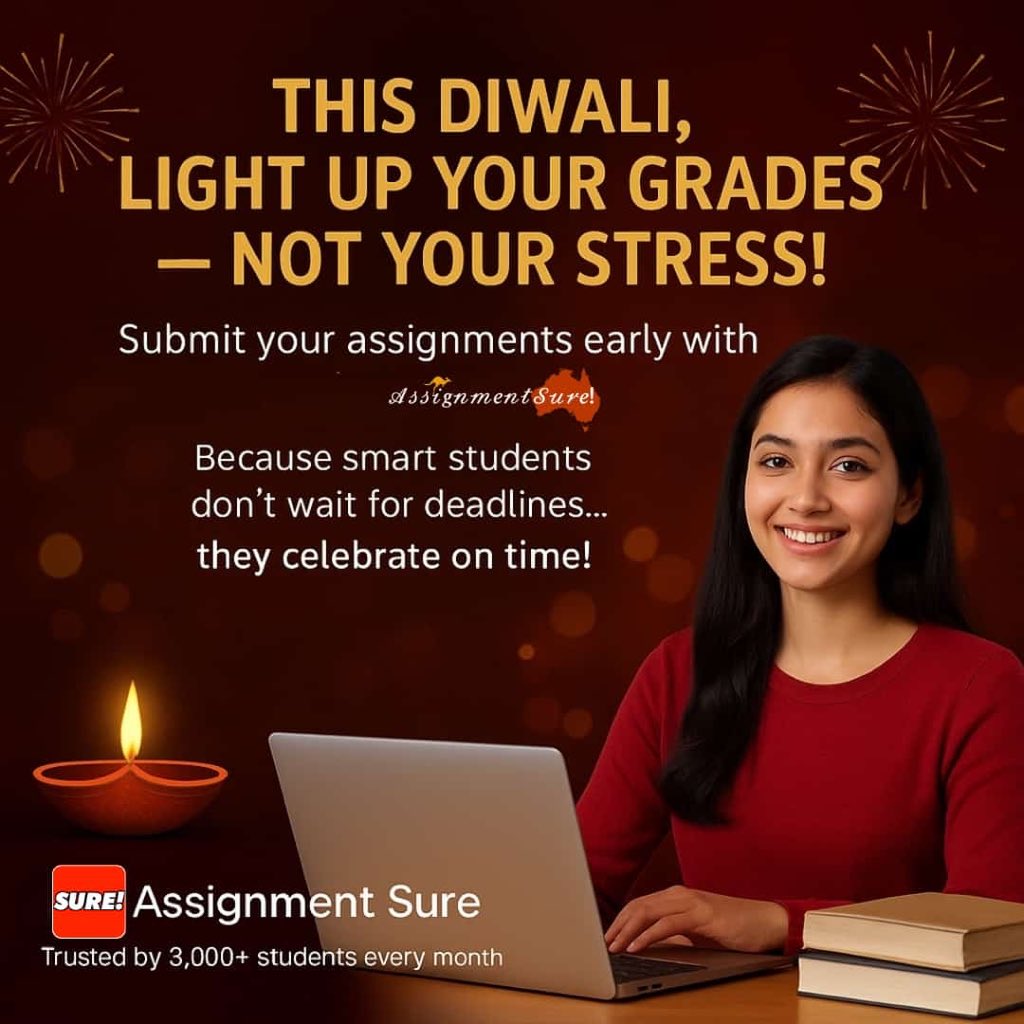 AssignmentSure's tweet image. 🎇 Happy Diwali from Assignment Sure!
Light up your results like diyas — bright, clean &amp;amp; stress-free 💡

Submit early. Get:
✅ FREE Grammarly &amp;amp; plagiarism report
✅ Priority writer allocation

Because smart students celebrate after they submit 😉

#HappyDiwali #AssignmentHelp