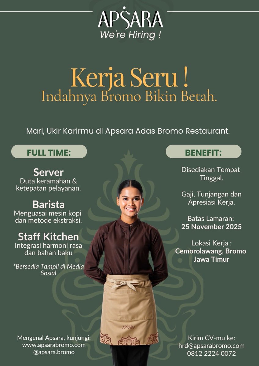 Sella_HaKa's tweet photo. @infomalang @Malangraya_info info loker min kalau ada yg membutuhkan #lokermalang #infolokermalang https://t.co/TtJtAXMeD0
