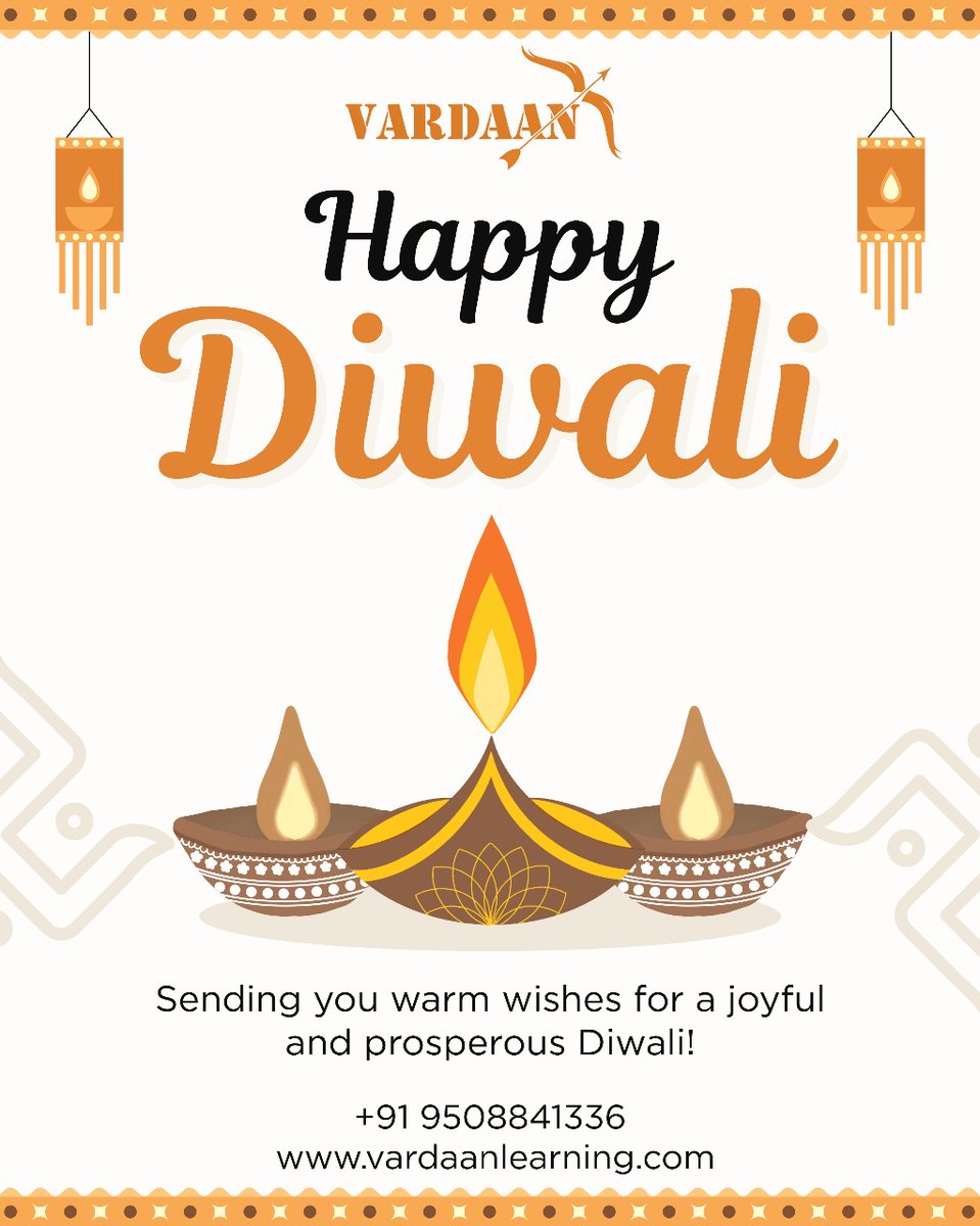 Vardaanlearning's tweet photo. Wishing you a happy diwali 🎇🪔 https://t.co/MP02ZSfBmt