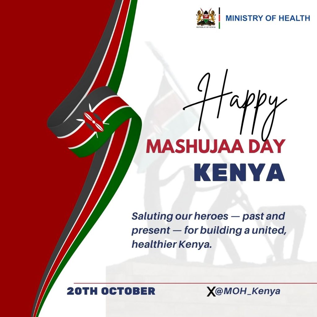 Today we honour those whose service shapes our nation’s strength. Happy #MashujaaDay